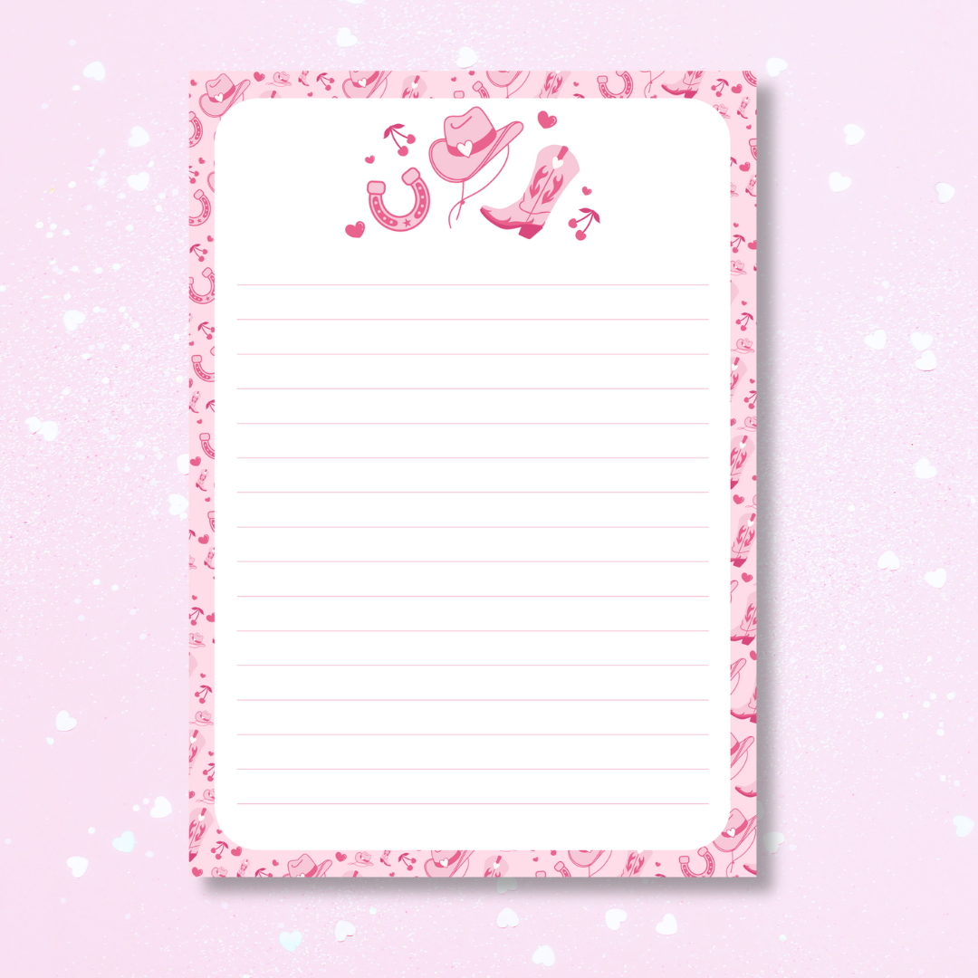 Cowboy Romance A5 Lined Notepad