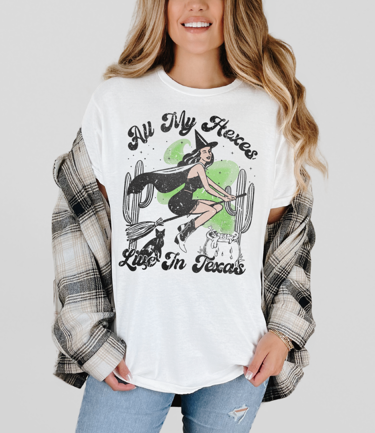 All My Hexes Live In Texas Halloween T-Shirt
