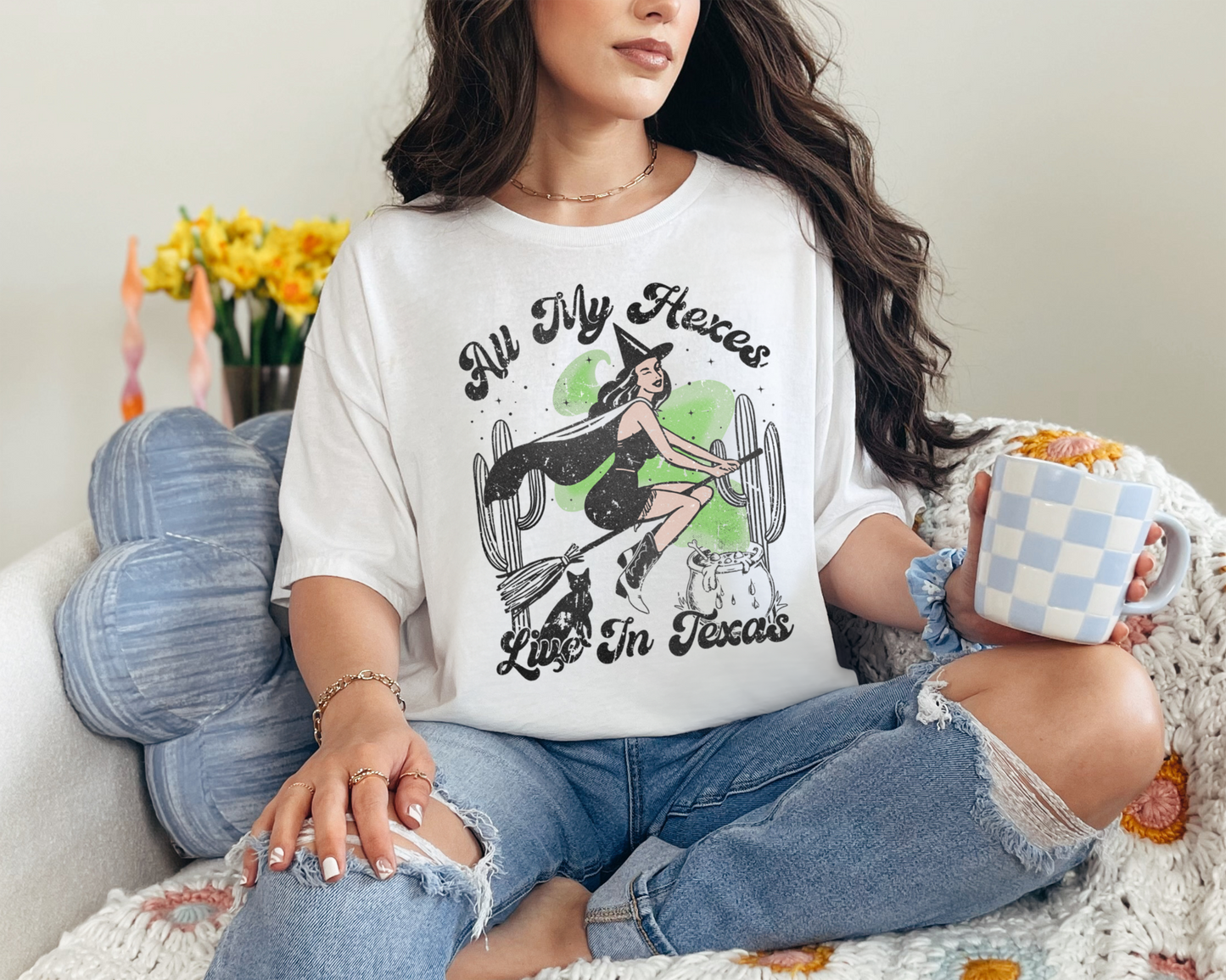 All My Hexes Live In Texas Halloween T-Shirt
