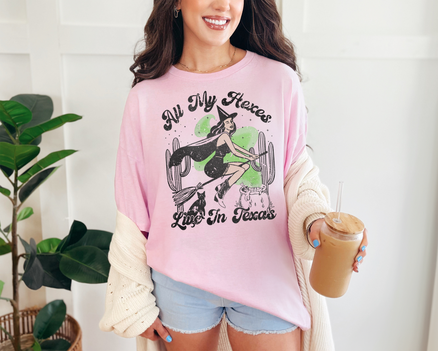 All My Hexes Live In Texas Halloween T-Shirt