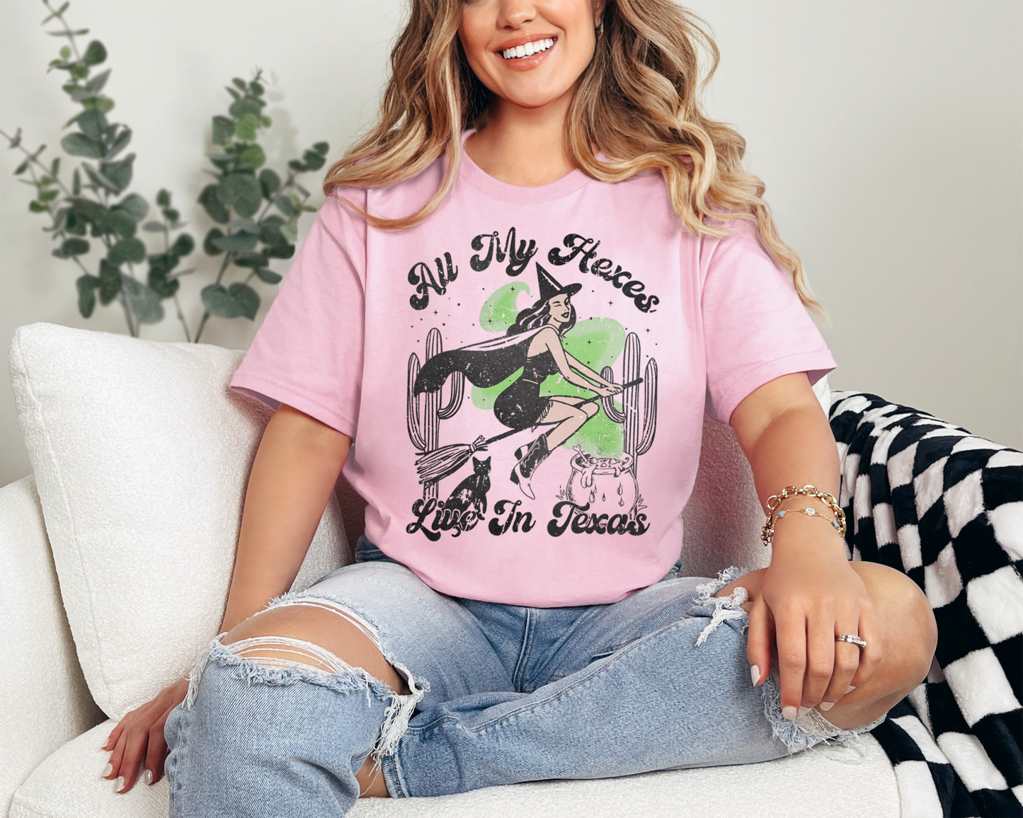 All My Hexes Live In Texas Halloween T-Shirt