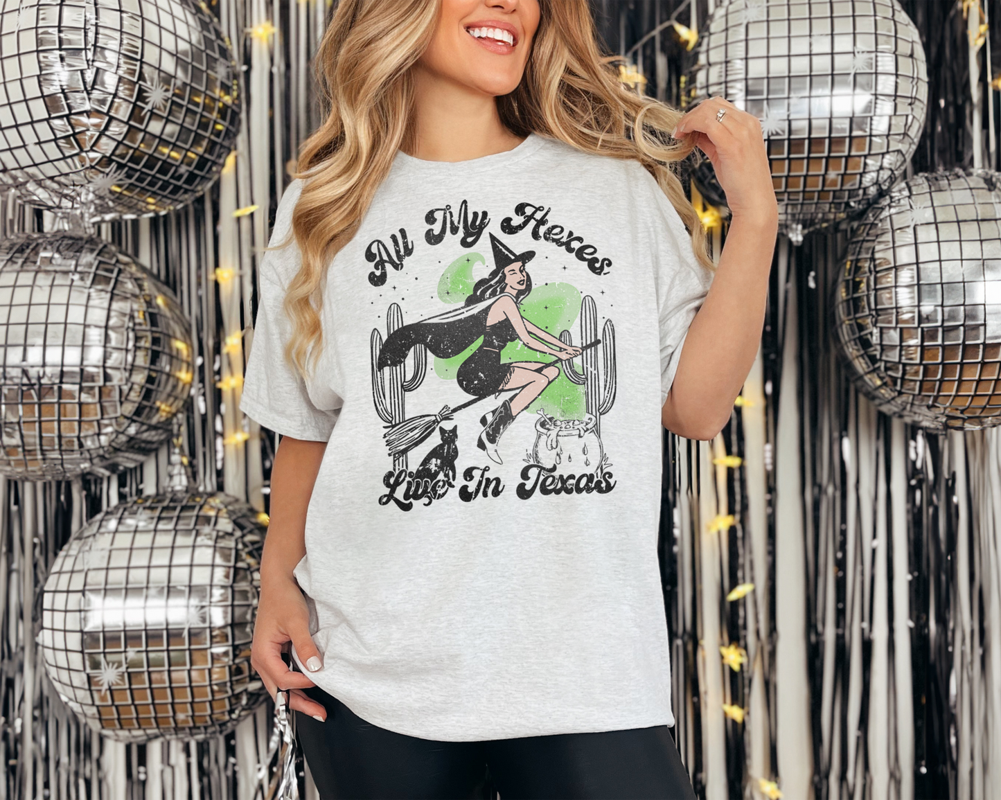 All My Hexes Live In Texas Halloween T-Shirt