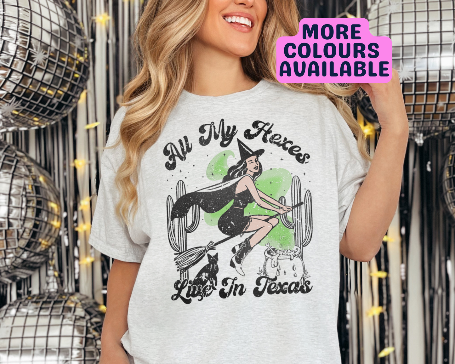 All My Hexes Live In Texas Halloween T-Shirt