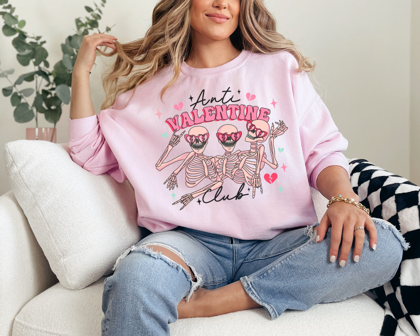 Anti Valentine Club Sweatshirt