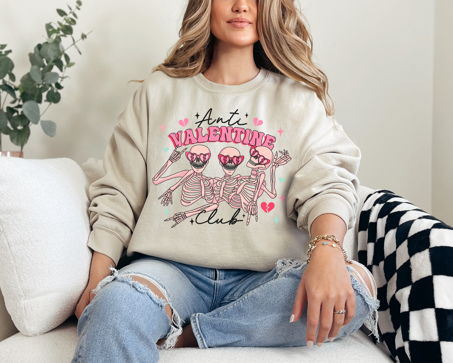 Anti Valentine Club Sweatshirt