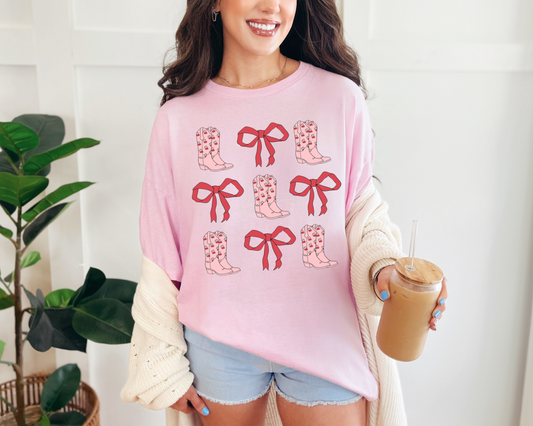 Cowboy Boots & Bows T-Shirt
