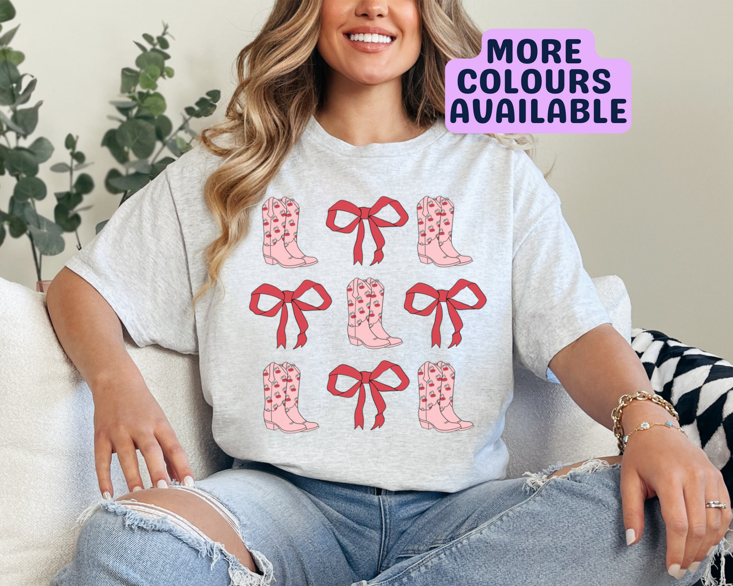 Cowboy Boots & Bows T-Shirt