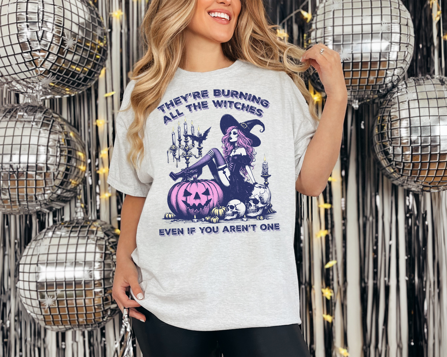 They're Burning All The Witches Halloween T-Shirt