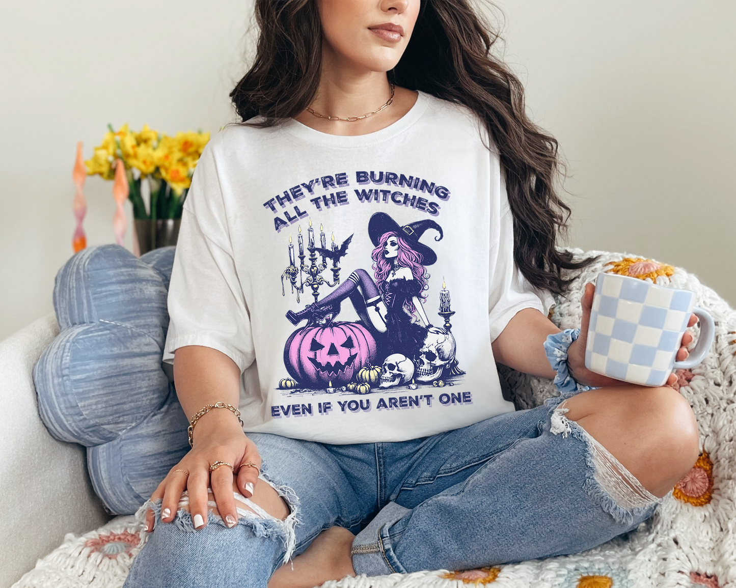 They're Burning All The Witches Halloween T-Shirt