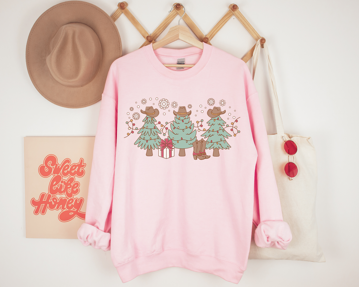 Cowboy Christmas Tree Sweatshirt