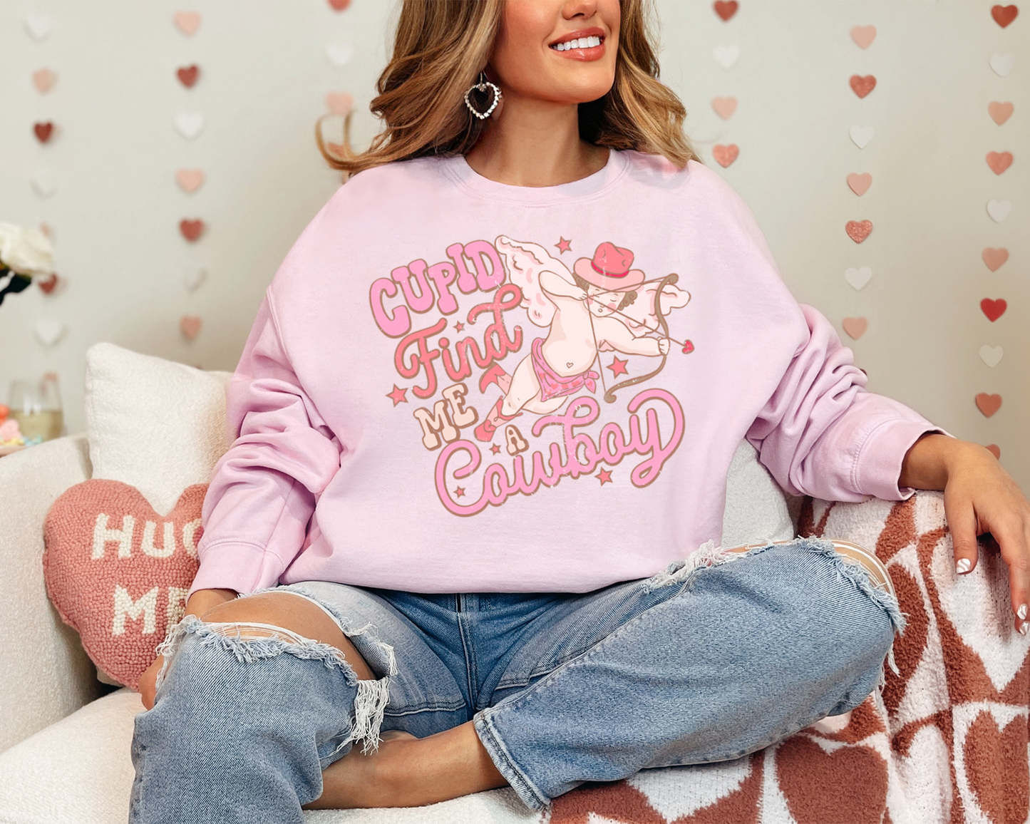 Cupid, Find Me A Cowboy Sweatshirt