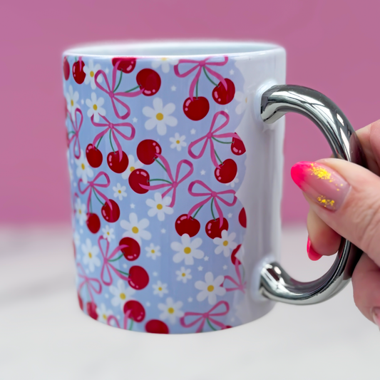 Daisy's & Cherries Mug - Super Seconds Festival