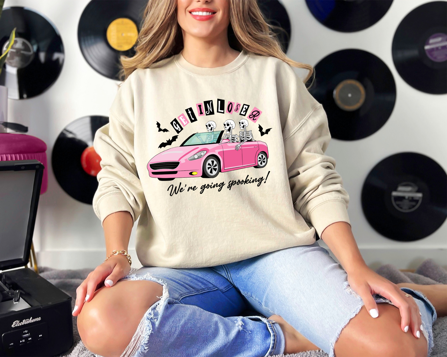 Get In Loser, We're Going Spooking Halloween Sweatshirt