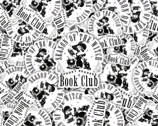Season Of The Witch - Spooky Readers Book Club Vinyl Sticker