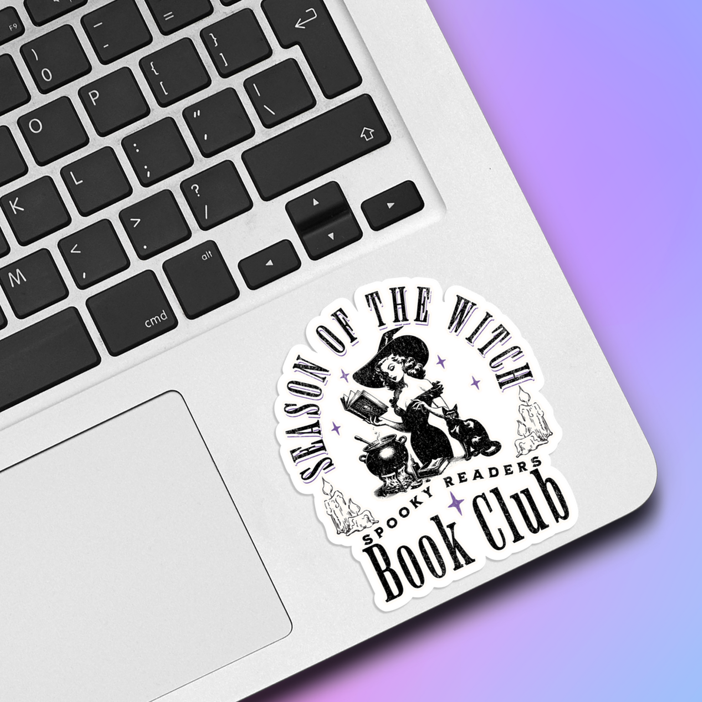 Season Of The Witch - Spooky Readers Book Club Vinyl Sticker