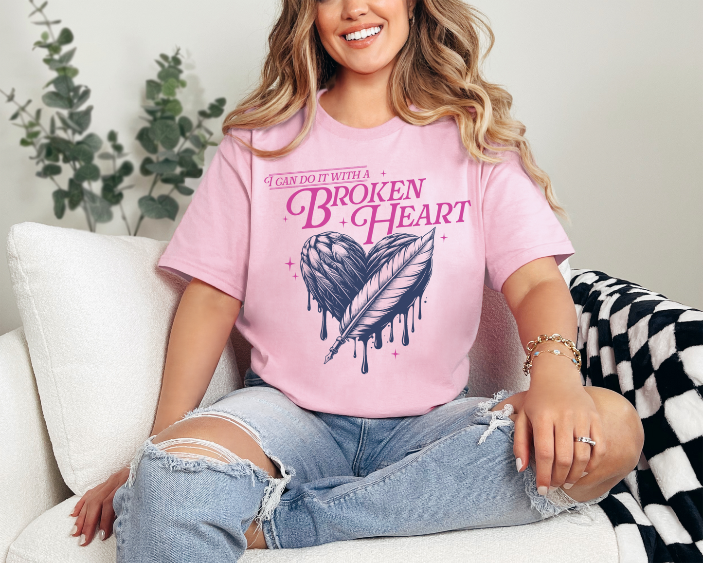 I Can Do It With A Broken Heart Colour T-shirt