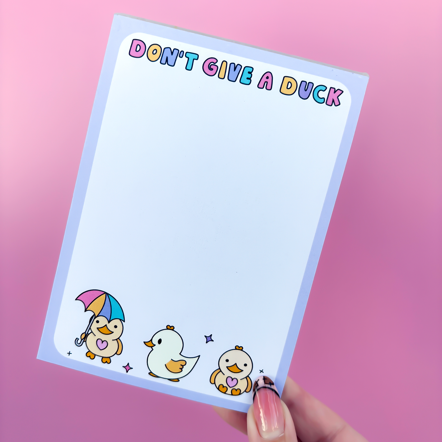 Don't Give A Duck A6 Blank Notepad