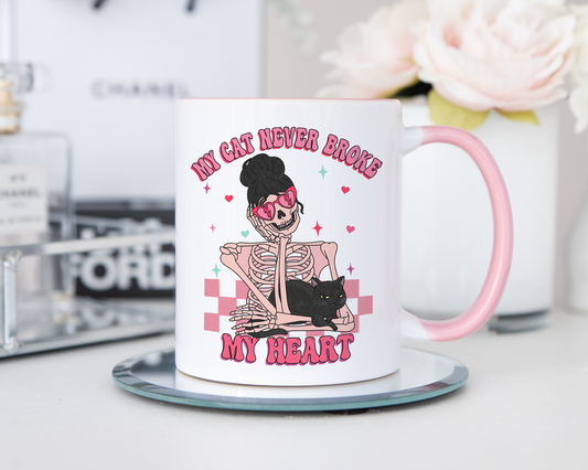 My Cat Never Broke My Heart Mug