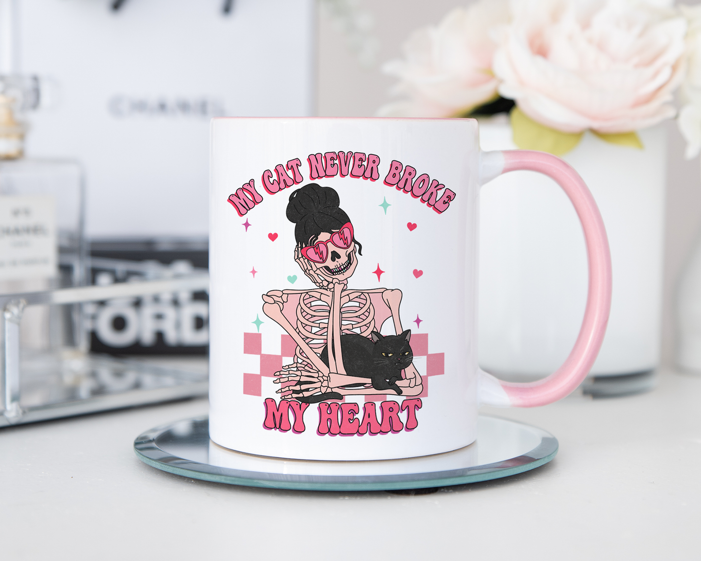 My Cat Never Broke My Heart Mug