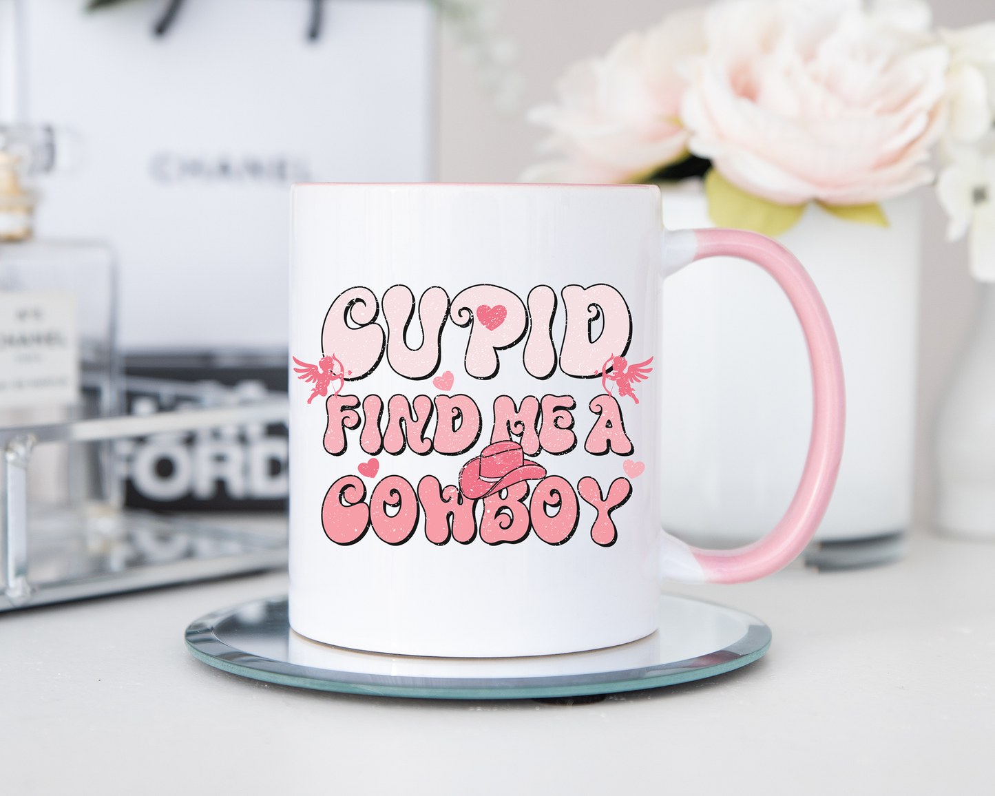 Cupid Find Me A Cowboy Mug
