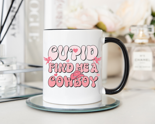 Cupid Find Me A Cowboy Mug
