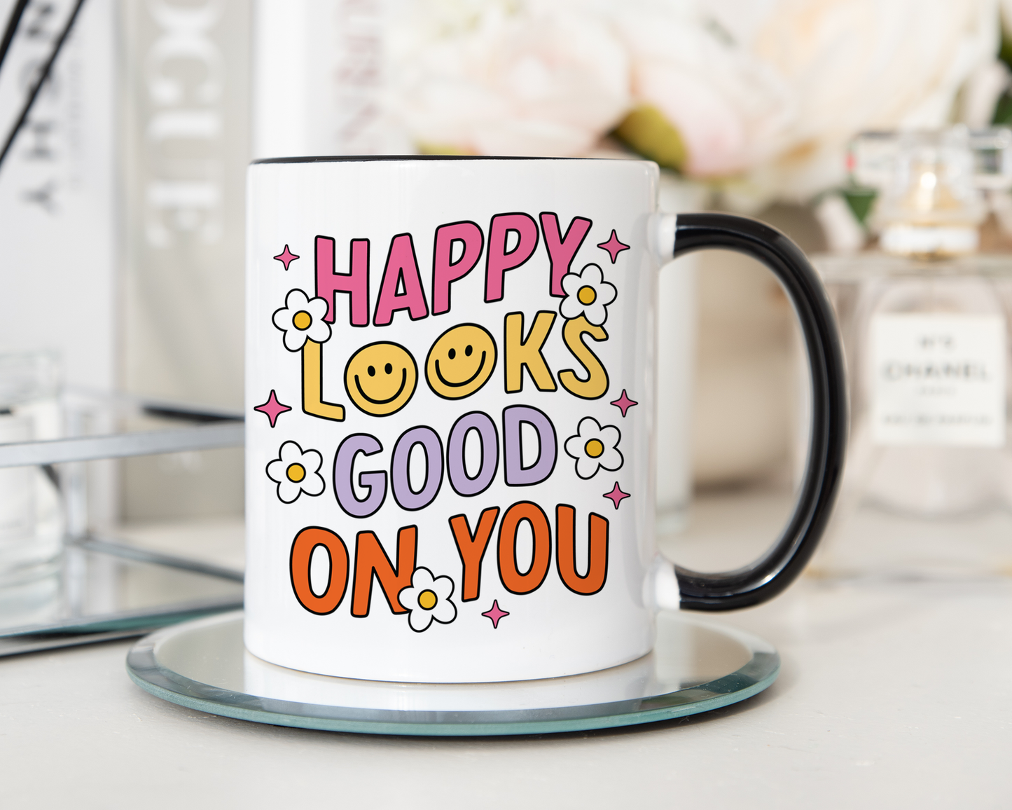 Happy Looks Good On You Mug