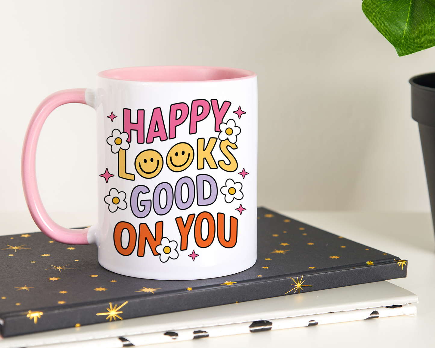 Happy Looks Good On You Mug