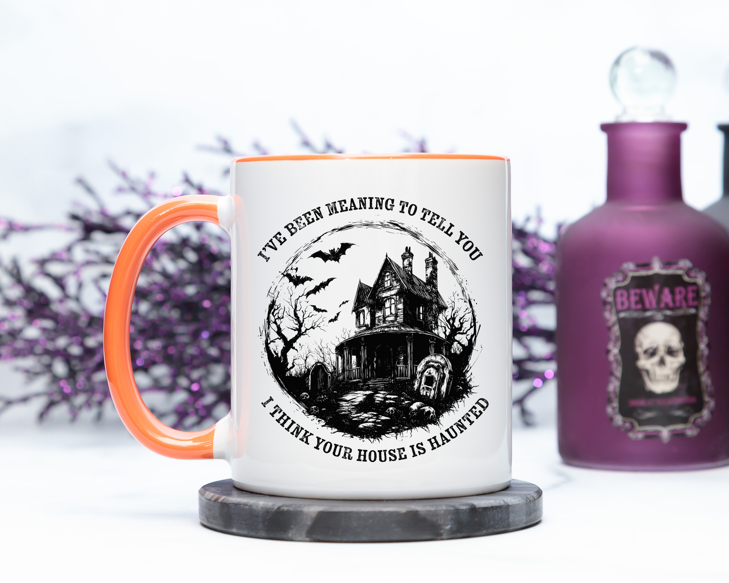 I Think Your House Is Haunted Halloween Mug