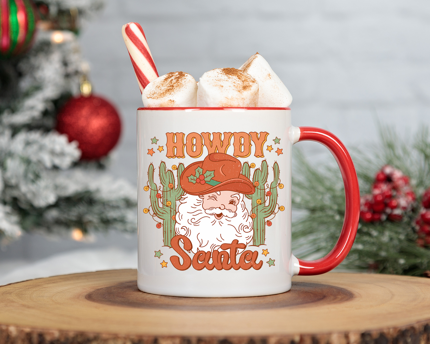 Howdy Santa Christmas Mug