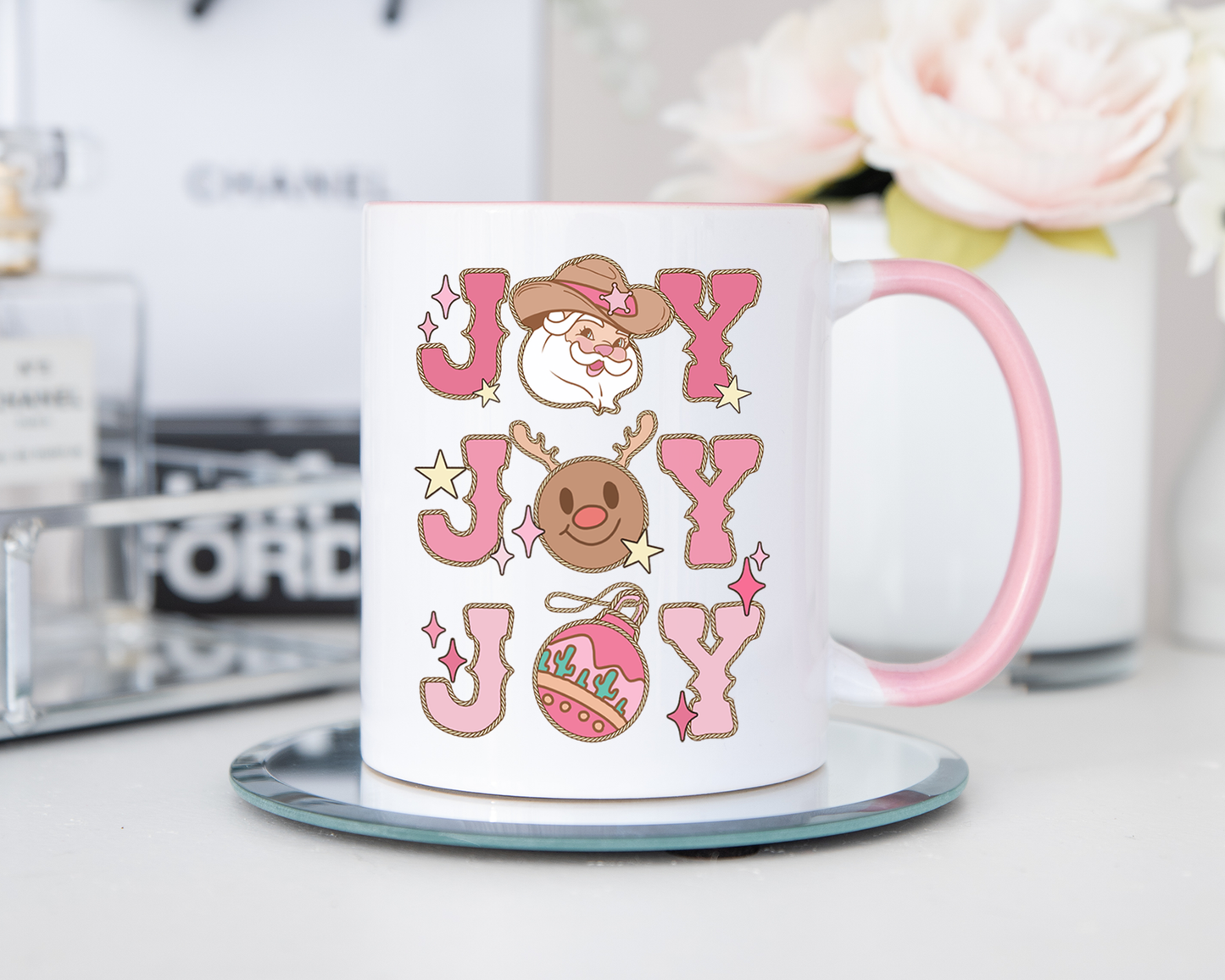 Western Joy Christmas Mug