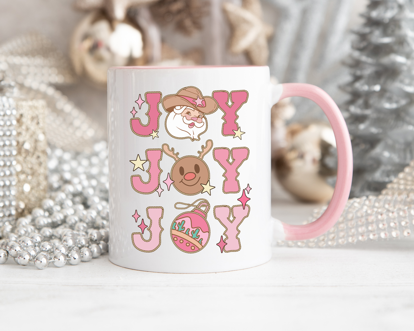Western Joy Christmas Mug