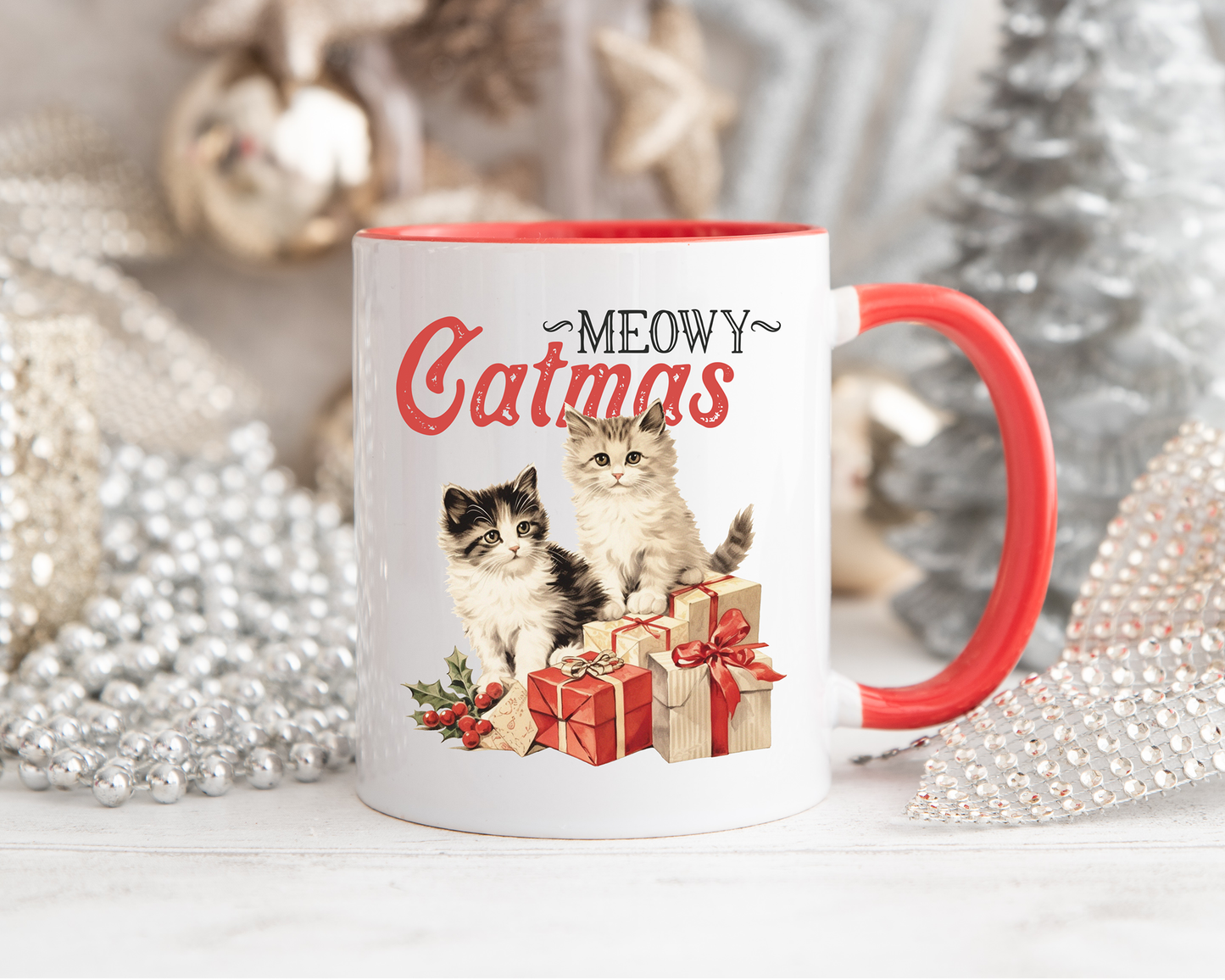 Meowy Catmas Christmas Mug