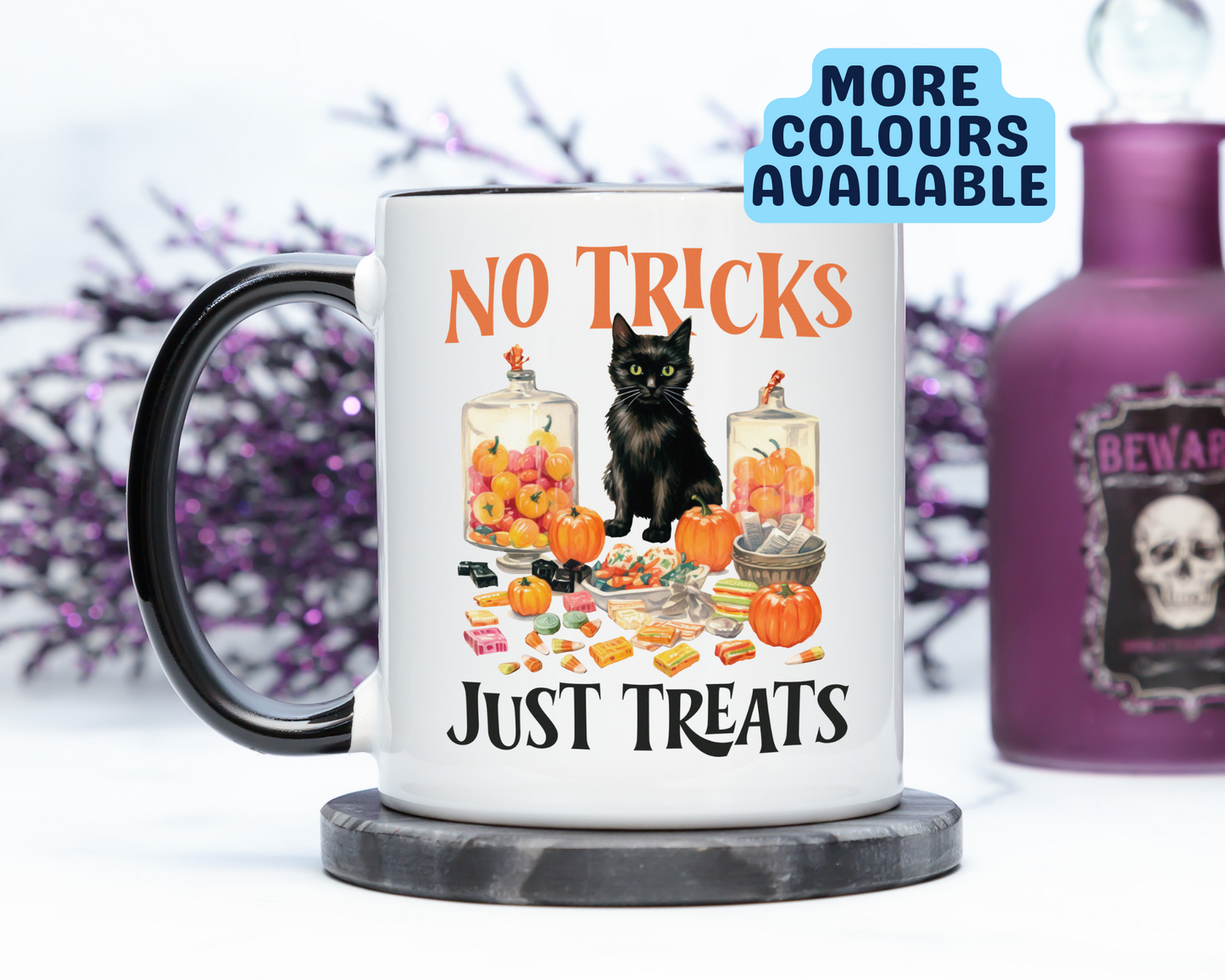 No Tricks Just Treats Halloween Mug