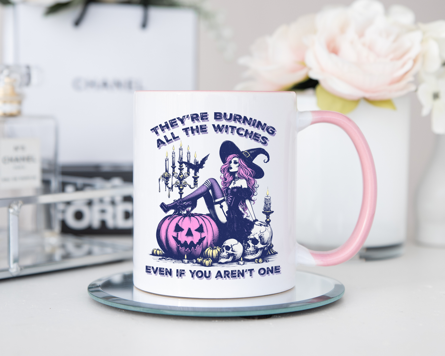 They're Burning All The Witches Halloween Mug
