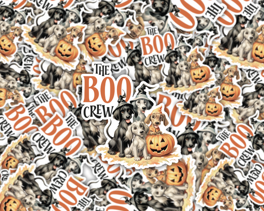 The Boo Crew Halloween Vinyl Sticker
