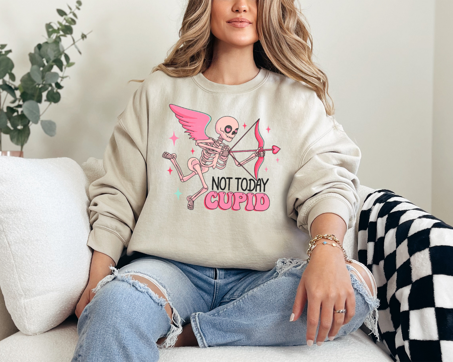 Not Today, Cupid Sweatshirt