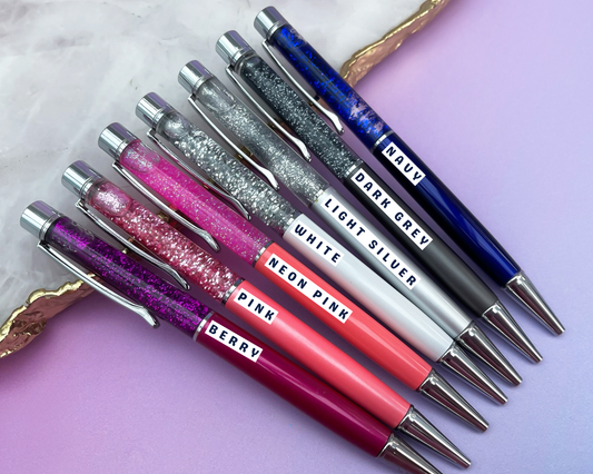 Silver Falling Glitter Pen