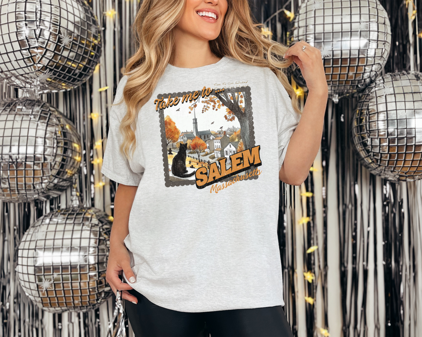Take Me To Salem Massachusetts Halloween T-Shirt