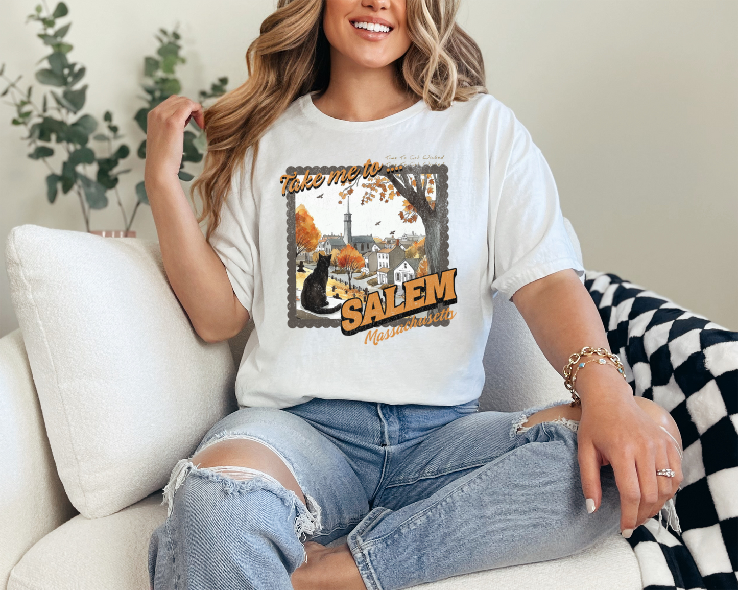 Take Me To Salem Massachusetts Halloween T-Shirt