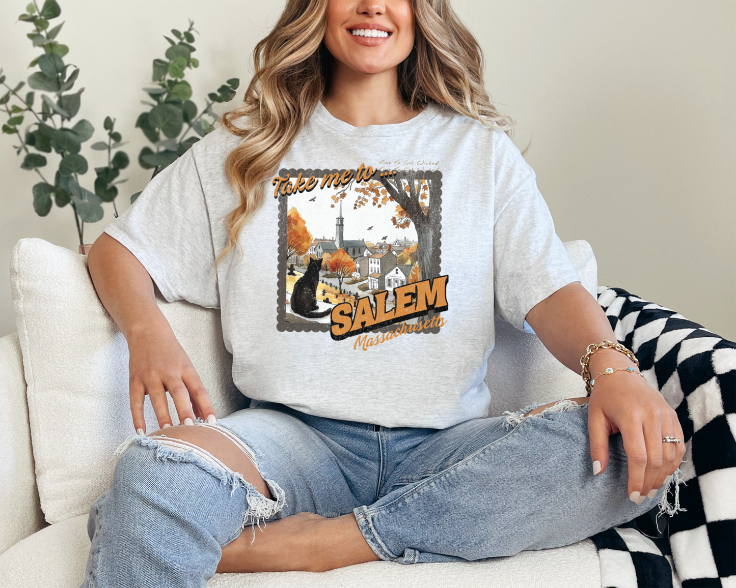 Take Me To Salem Massachusetts Halloween T-Shirt