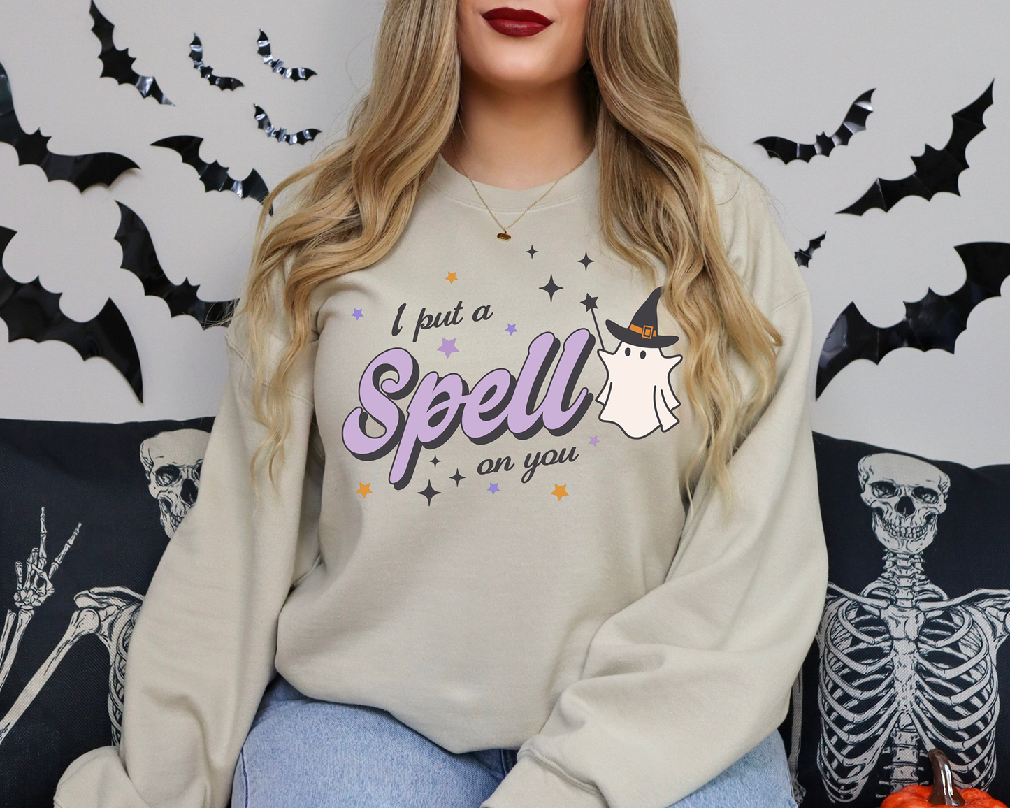 I Put A Spell On You Halloween Sweatshirt