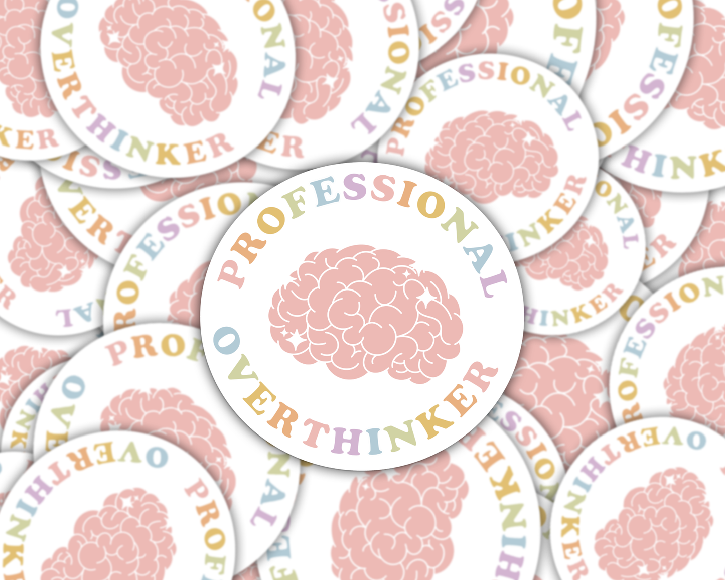 Professional Overthinker Vinyl Sticker