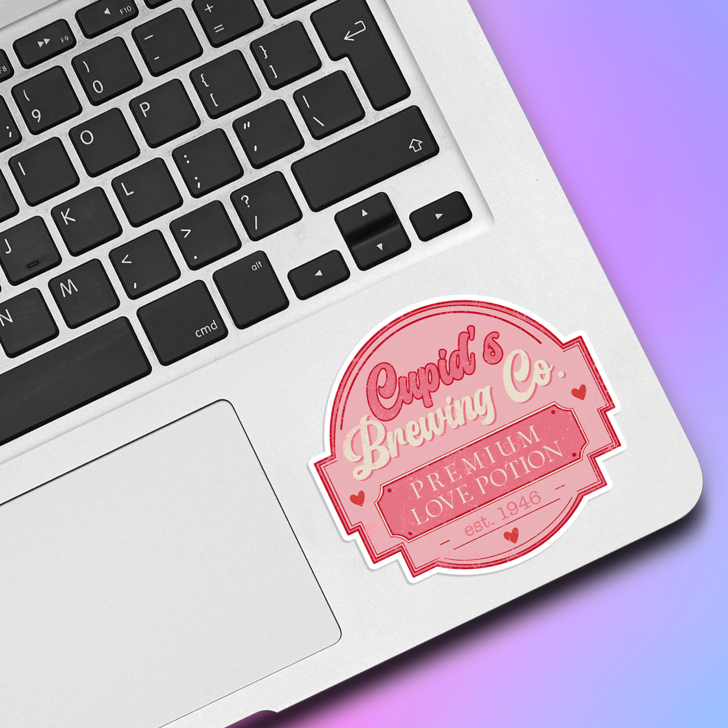 Cupids Brewing Co Valentines Vinyl Sticker