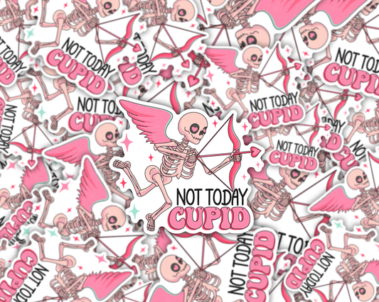 Not Today Cupid Valentines Vinyl Sticker