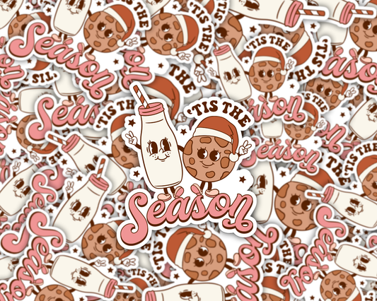 Tis The Season Christmas Vinyl Sticker