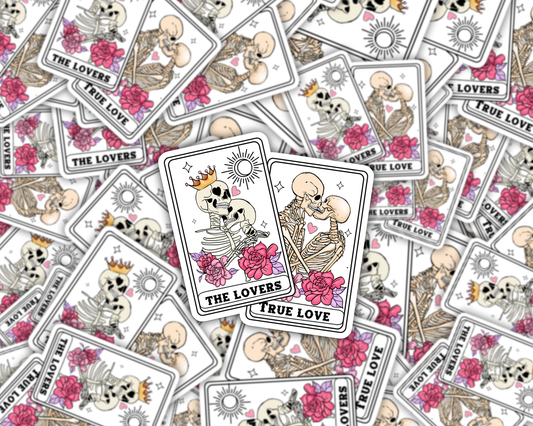 The Lovers Tarot Card Vinyl Sticker