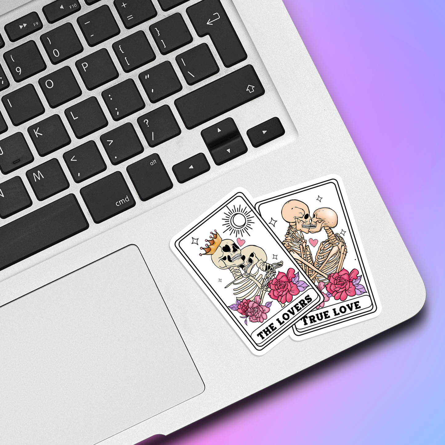 The Lovers Tarot Card Vinyl Sticker