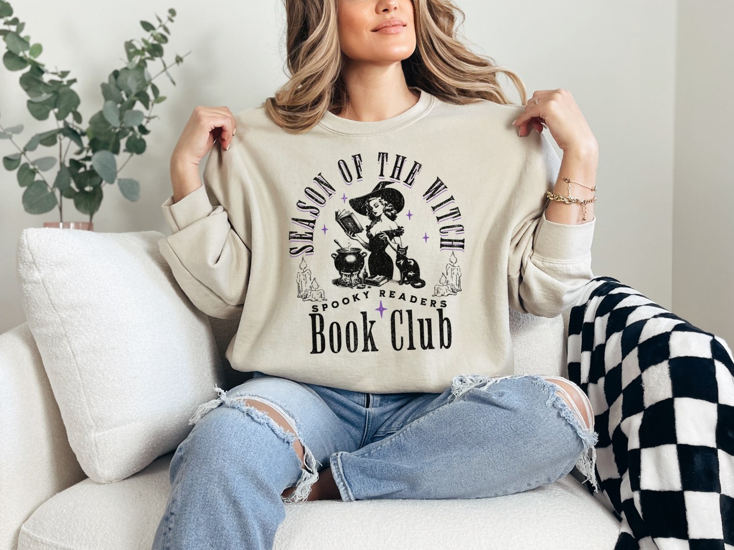 Season Of The Witch - Spooky Readers Book Club Sweatshirt