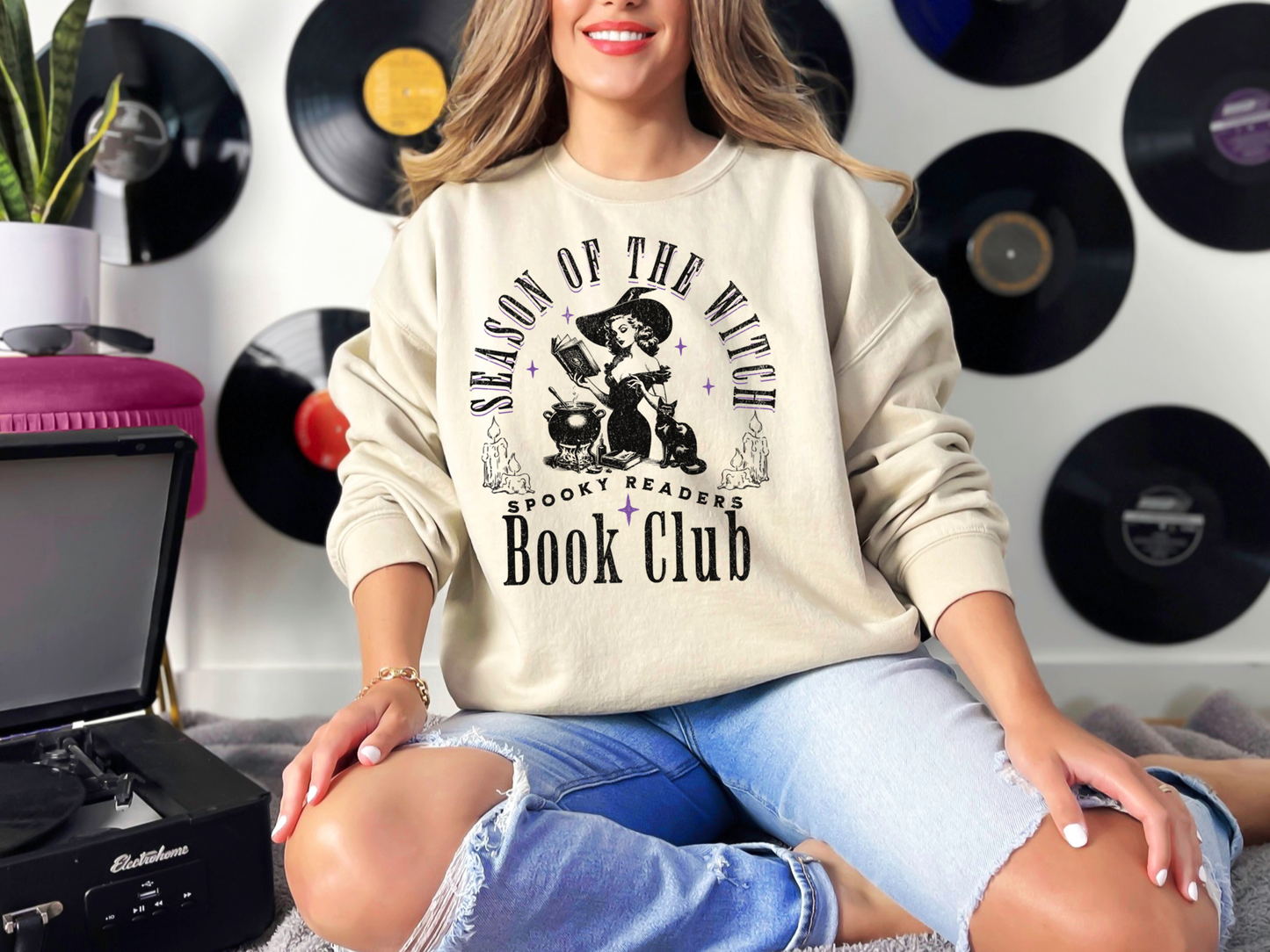 Season Of The Witch - Spooky Readers Book Club Sweatshirt