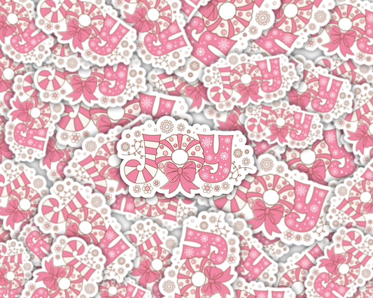 Joy Christmas Vinyl Sticker